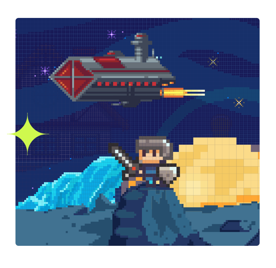 pixel game art