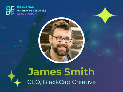 Speaker card for James Smith, CEO of BlackCap Creative